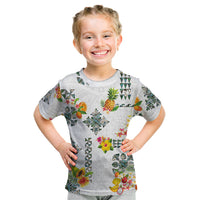 Hawaiian Quilts Kid T Shirt Tropical Fruits and Plants