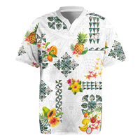 Hawaiian Quilts Rugby Jersey Tropical Fruits and Plants