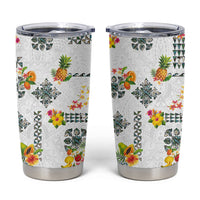 Hawaiian Quilts Tumbler Cup Tropical Fruits and Plants