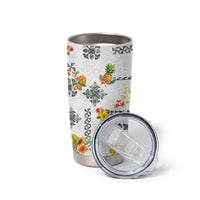 Hawaiian Quilts Tumbler Cup Tropical Fruits and Plants