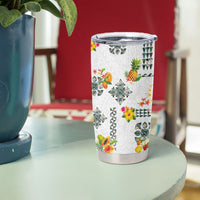 Hawaiian Quilts Tumbler Cup Tropical Fruits and Plants