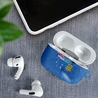 Tuvalu Heritage AirPods Case Map of the Islands and Polynesia Pattern