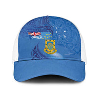 Tuvalu Heritage Baseball Net Cap Map of the Islands and Polynesia Pattern