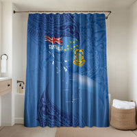 Tuvalu Heritage Bathroom Set Map of the Islands and Polynesia Pattern