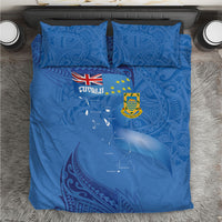 Tuvalu Heritage Bedding Set Map of the Islands and Polynesia Pattern