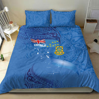 Tuvalu Heritage Bedding Set Map of the Islands and Polynesia Pattern
