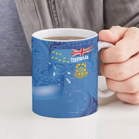 Tuvalu Heritage Ceramic Mug Map of the Islands and Polynesia Pattern