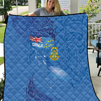 Tuvalu Heritage Quilt Map of the Islands and Polynesia Pattern