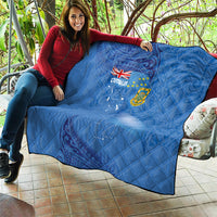 Tuvalu Heritage Quilt Map of the Islands and Polynesia Pattern