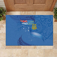 Tuvalu Heritage Rubber Doormat Map of the Islands and Polynesia Pattern