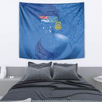 Tuvalu Heritage Tapestry Map of the Islands and Polynesia Pattern