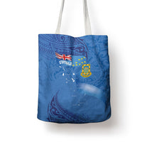 Tuvalu Heritage Tote Bag Map of the Islands and Polynesia Pattern