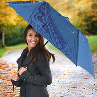 Tuvalu Heritage Umbrella Map of the Islands and Polynesia Pattern