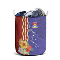 Kiribati Heritage Laundry Basket Map of the Islands and Polynesia Pattern