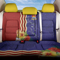 Kiribati Heritage Back Car Seat Cover Map of the Islands and Polynesia Pattern