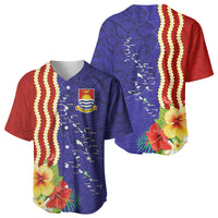 Kiribati Heritage Baseball Jersey Map of the Islands and Polynesia Pattern