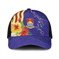 Kiribati Heritage Baseball Net Cap Map of the Islands and Polynesia Pattern