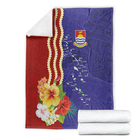 Kiribati Heritage Blanket Map of the Islands and Polynesia Pattern