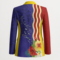 Kiribati Heritage Blazer Map of the Islands and Polynesia Pattern