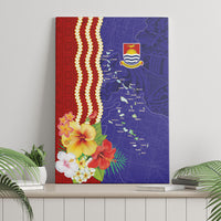 Kiribati Heritage Canvas Wall Art Map of the Islands and Polynesia Pattern
