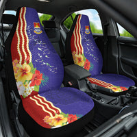 Kiribati Heritage Car Seat Cover Map of the Islands and Polynesia Pattern