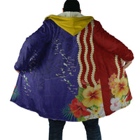 Kiribati Heritage Cloak Map of the Islands and Polynesia Pattern