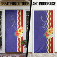 Kiribati Heritage Door Cover Map of the Islands and Polynesia Pattern