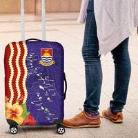 Kiribati Heritage Luggage Cover Map of the Islands and Polynesia Pattern