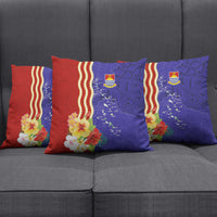 Kiribati Heritage Pillow Cover Map of the Islands and Polynesia Pattern