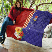 Kiribati Heritage Quilt Map of the Islands and Polynesia Pattern