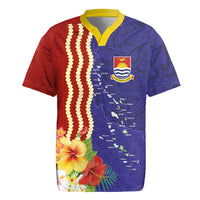 Kiribati Heritage Rugby Jersey Map of the Islands and Polynesia Pattern