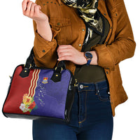 Kiribati Heritage Shoulder Handbag Map of the Islands and Polynesia Pattern