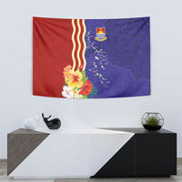 Kiribati Heritage Tapestry Map of the Islands and Polynesia Pattern