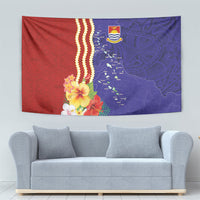 Kiribati Heritage Tapestry Map of the Islands and Polynesia Pattern