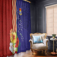 Kiribati Heritage Window Curtain Map of the Islands and Polynesia Pattern