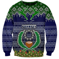 personalised-pohnpei-state-christmas-sweatshirt-coat-of-arms-beautiful-merry-xmas-snowflake