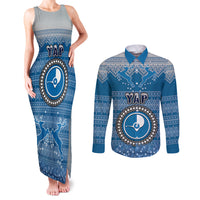 yap-christmas-couples-matching-tank-maxi-dress-and-long-sleeve-button-shirts-coat-of-arms-beautiful-merry-xmas-snowflake