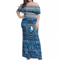 personalised-yap-christmas-off-shoulder-maxi-dress-coat-of-arms-beautiful-merry-xmas-snowflake