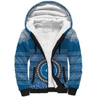 personalised-yap-christmas-sherpa-hoodie-coat-of-arms-beautiful-merry-xmas-snowflake