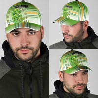 Cook Islands Va'a Race Classic Cap Te Tatau Tattoos Sporty Style Green-White Color LT03 - Polynesian Pride