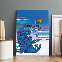 Cook Islands Va'a Race Canvas Wall Art Te Tatau Tattoos Sporty Style Light Blue Color - Polynesian Pride