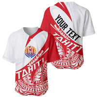 Personalised Tahiti Va'a Race Baseball Jersey Polynesian Tattoos Sporty Style - Polynesian Pride