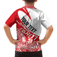 Personalised Tahiti Va'a Race Family Matching Long Sleeve Bodycon Dress and Hawaiian Shirt Polynesian Tattoos Sporty Style - Polynesian Pride