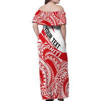 Personalised Tahiti Va'a Race Family Matching Off Shoulder Maxi Dress and Hawaiian Shirt Polynesian Tattoos Sporty Style - Polynesian Pride