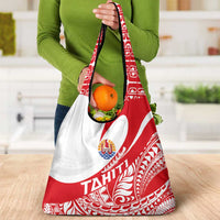 Tahiti Va'a Race Grocery Bag Polynesian Tattoos Sporty Style - Polynesian Pride