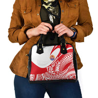 Tahiti Va'a Race Shoulder Handbag Polynesian Tattoos Sporty Style - Polynesian Pride