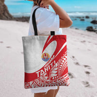 Tahiti Va'a Race Tote Bag Polynesian Tattoos Sporty Style - Polynesian Pride