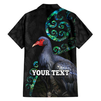 Custom Pukeko New Zealand Family Matching Puletasi Dress and Hawaiian Shirt Koru Papua Shell with Silver Fern Pattern LT03 - Polynesian Pride