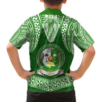 Tonga Liahona High School Family Matching Off Shoulder Maxi Dress and Hawaiian Shirt Traditional Ngatu and Polynesian Pattern LT03 - Polynesian Pride
