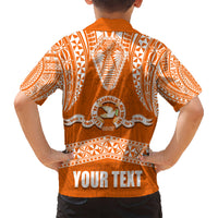 Tonga Tailulu College Kid Hawaiian Shirt Traditional Ngatu and Polynesian Pattern LT03 - Polynesian Pride